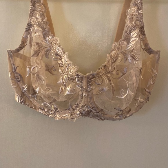 SOMA • Sensuous Bra • Underwire • Lace • Unlined Bra • Cream • Size 38F • NWOT - Picture 2 of 13